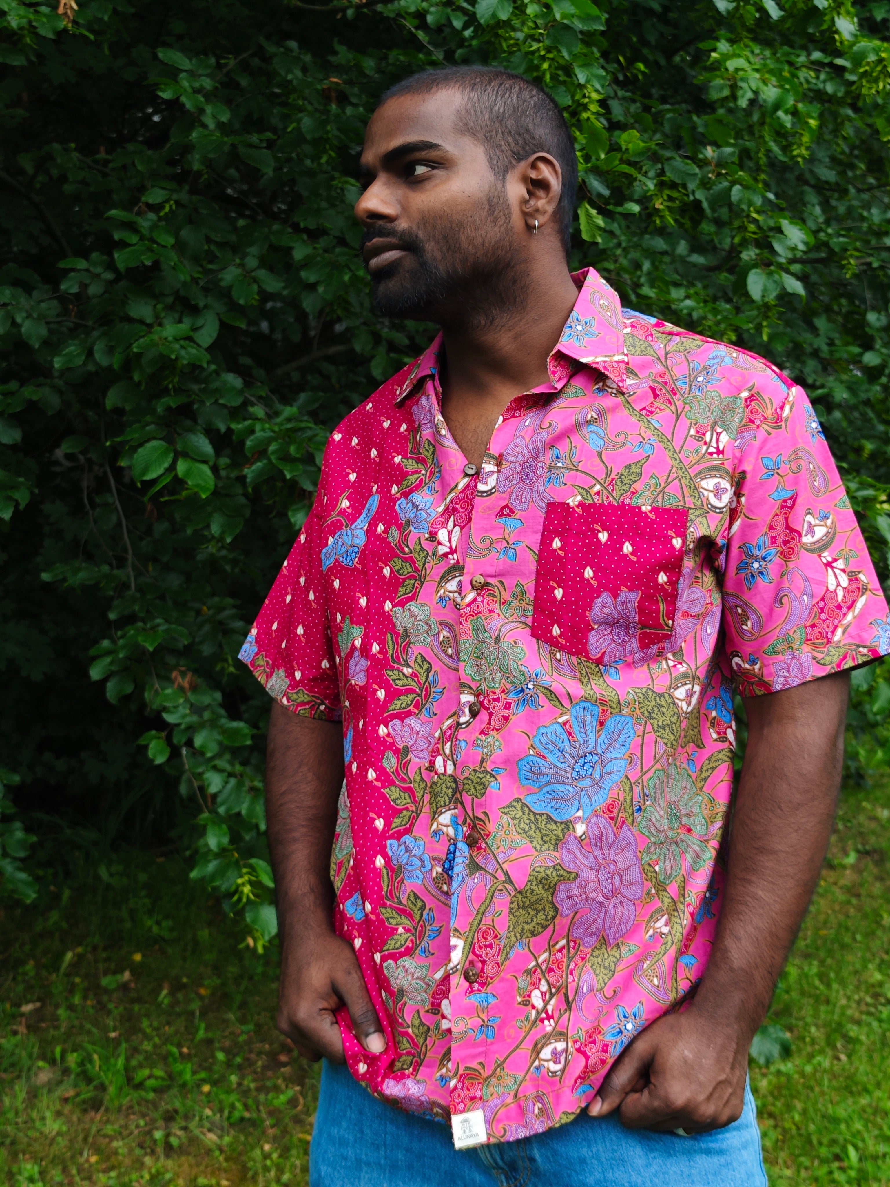 Urak Oversize Hemd Magenta