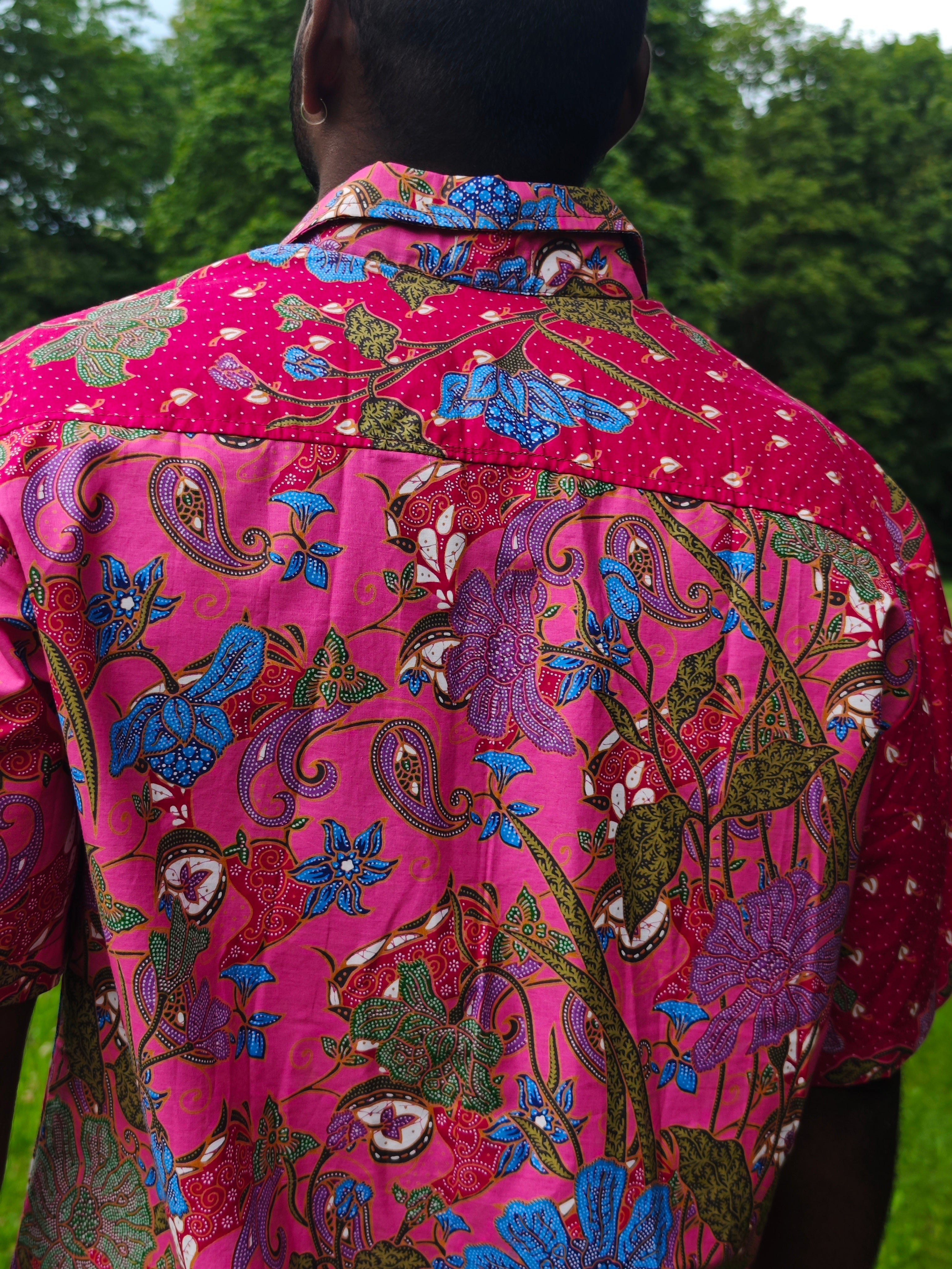 Urak Oversize Hemd Magenta