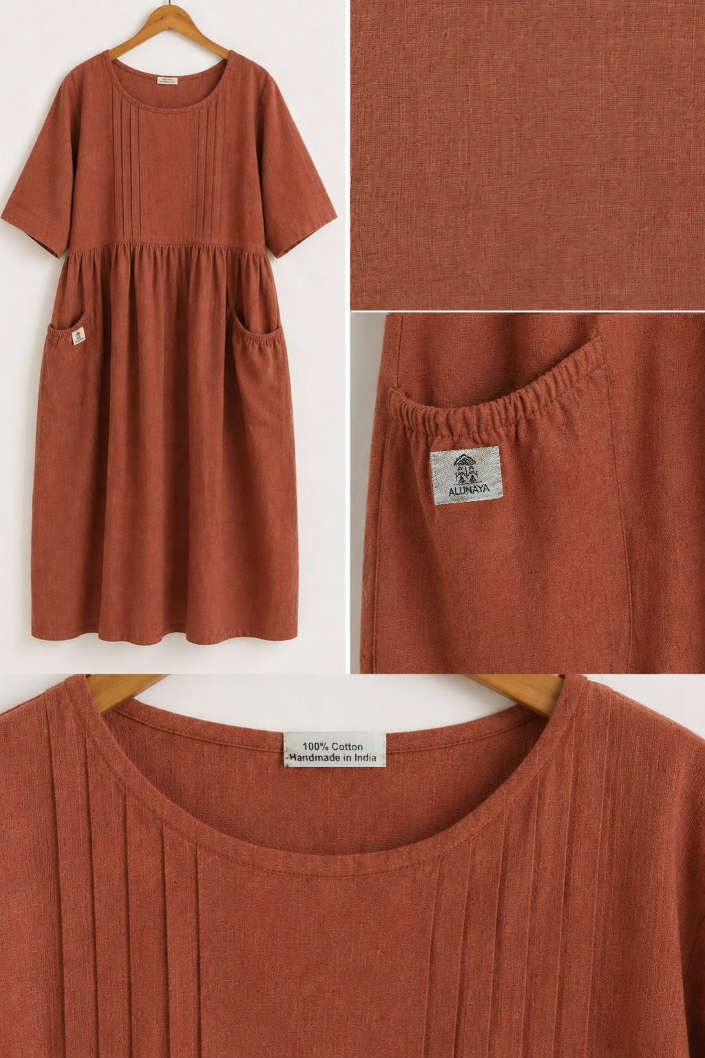 Aarohi Kleid Terracotta