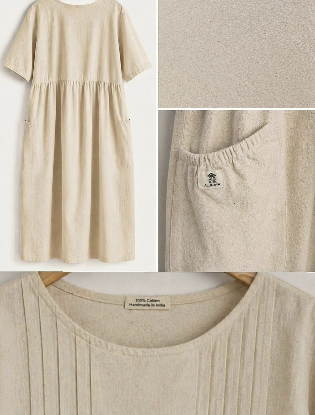 Aarohi Kleid  Creme