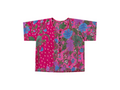 Urak Batik Crop Shirt Pink/Blau