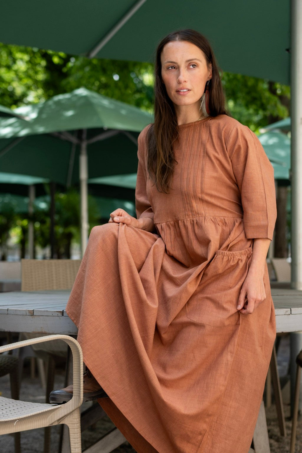 Aarohi Kleid Terracotta