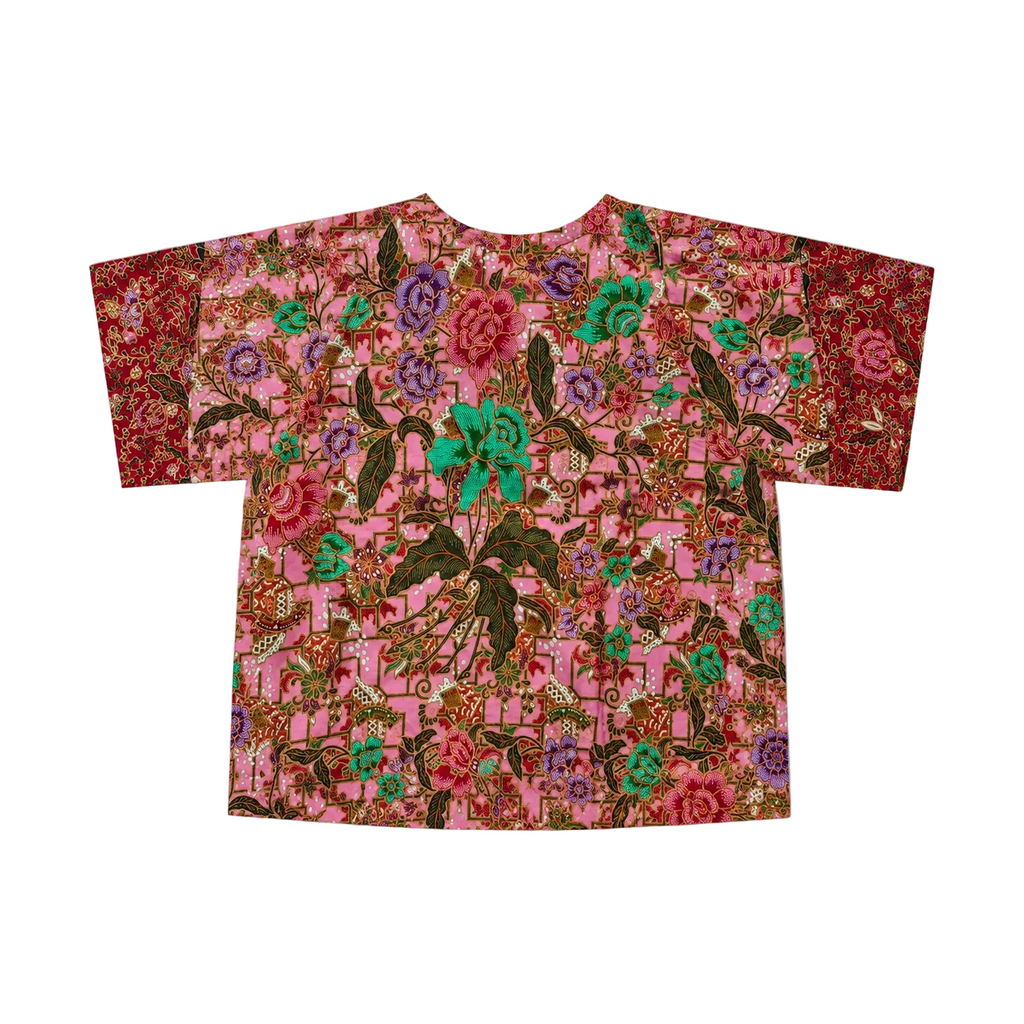 Urak Batik Crop Shirt Rosa/Rot