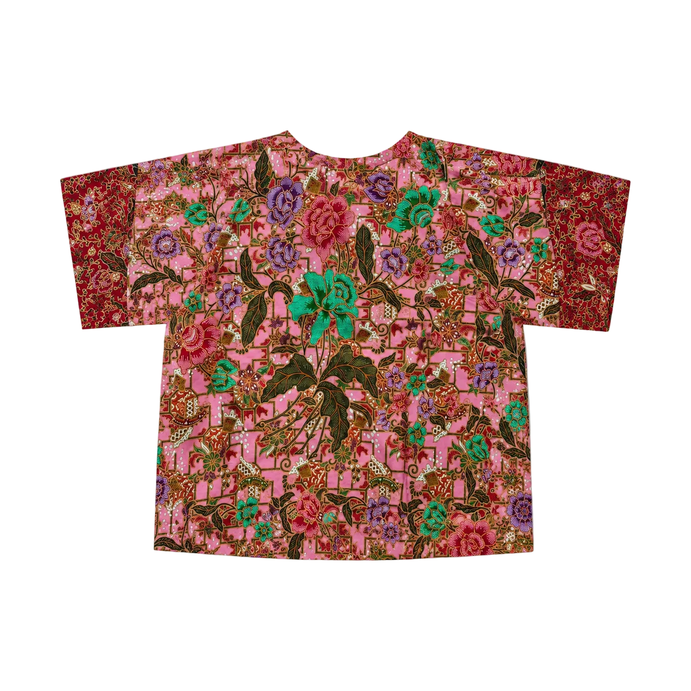 Urak Batik Crop Shirt Rosa/Rot
