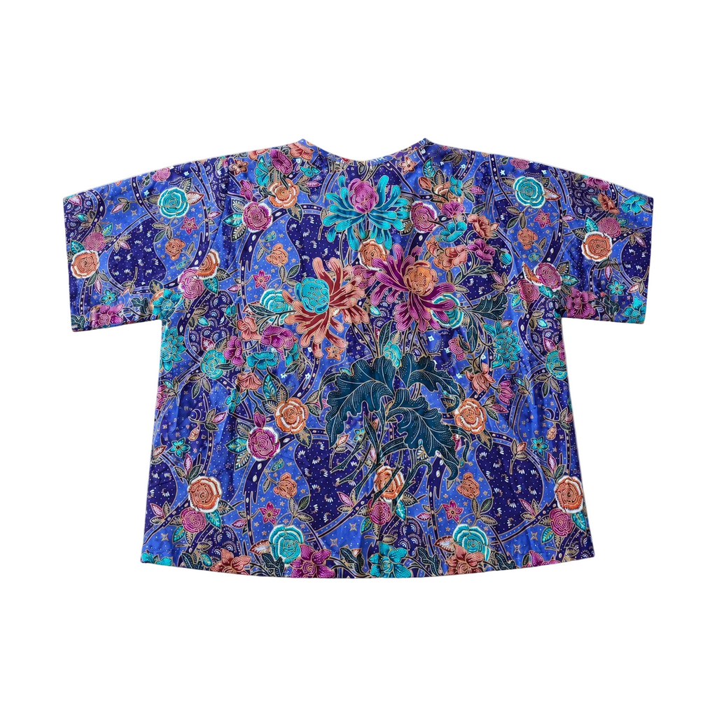 Urak Batik Crop Shirt Lila/Orange
