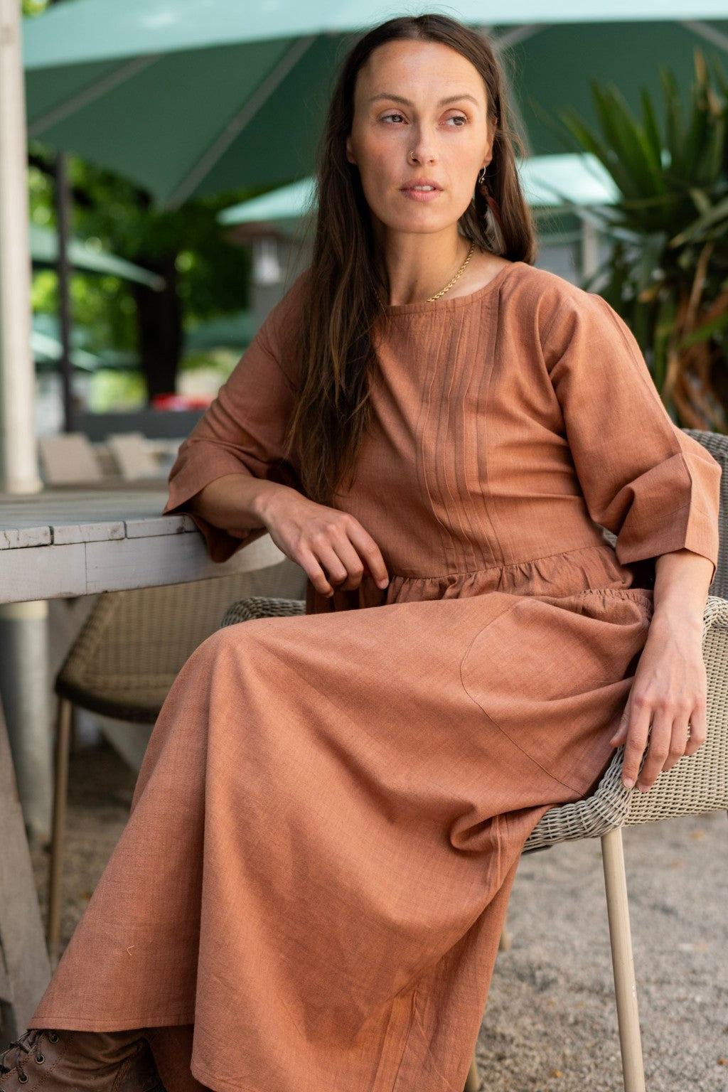 Aarohi Kleid Terracotta