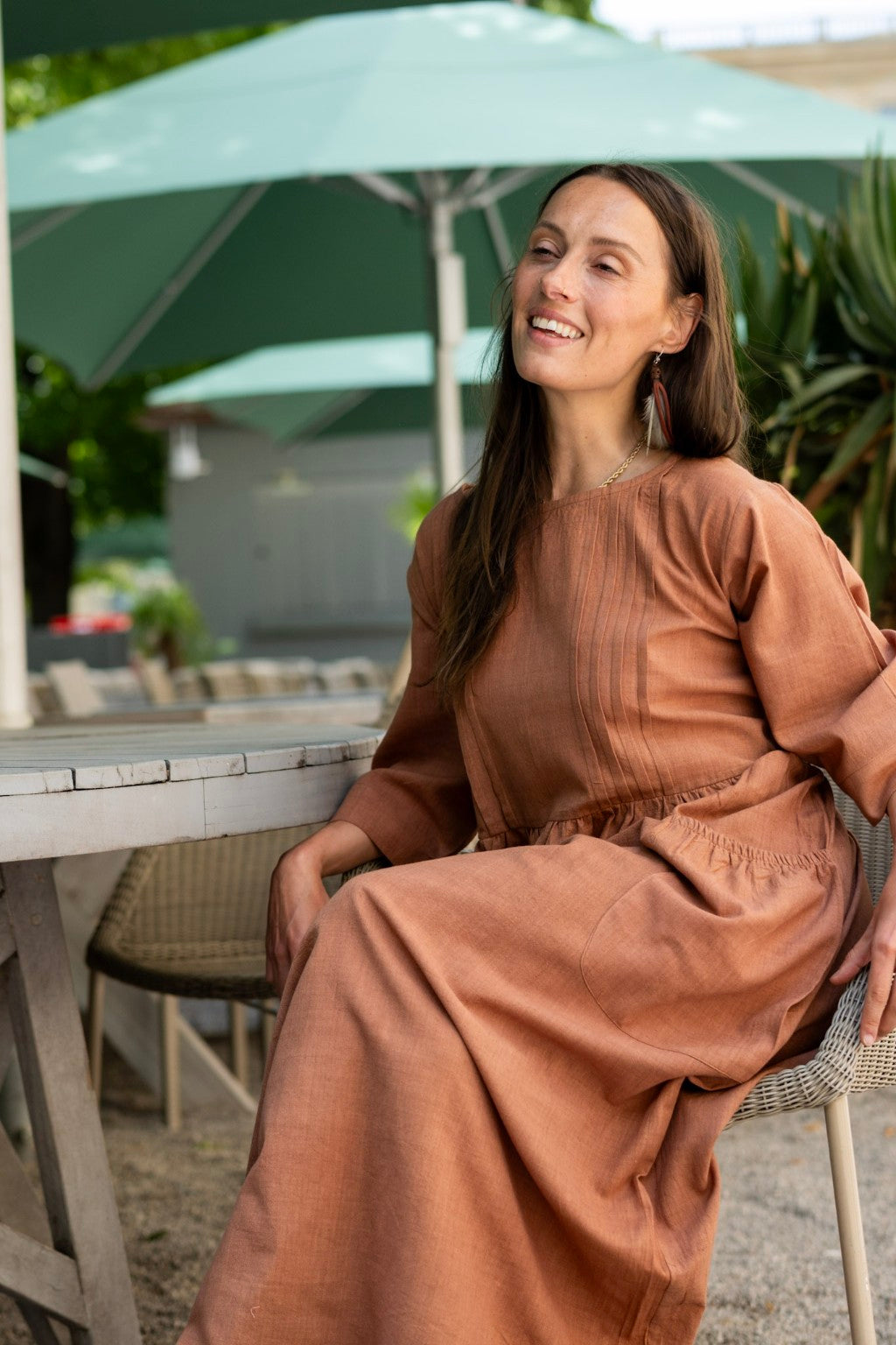 Aarohi Kleid Terracotta