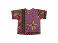 Urak Batik Crop Shirt Lila/Rot