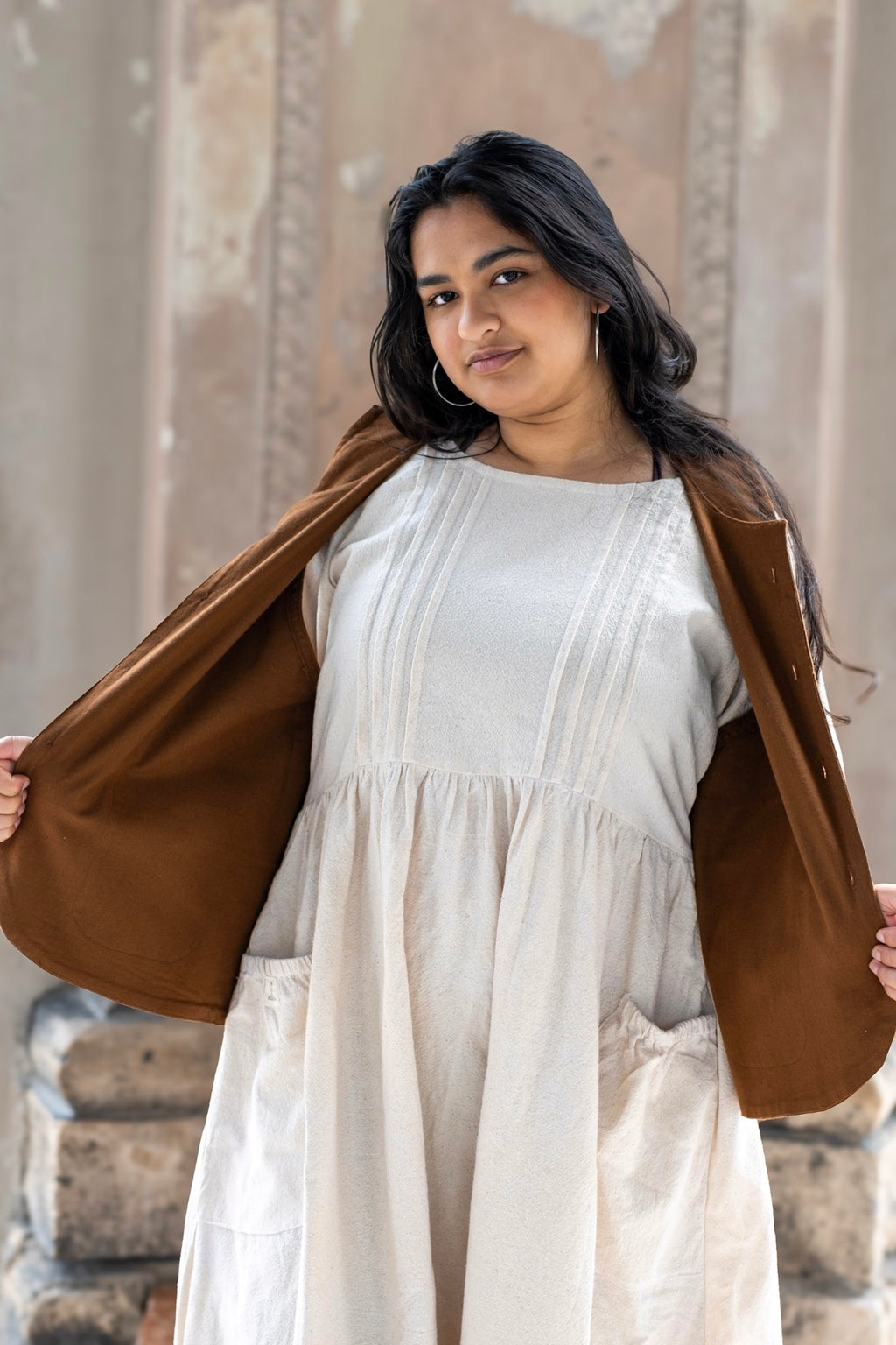 Aarohi Kleid  Creme